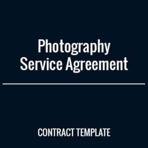 Photography Services Agreement